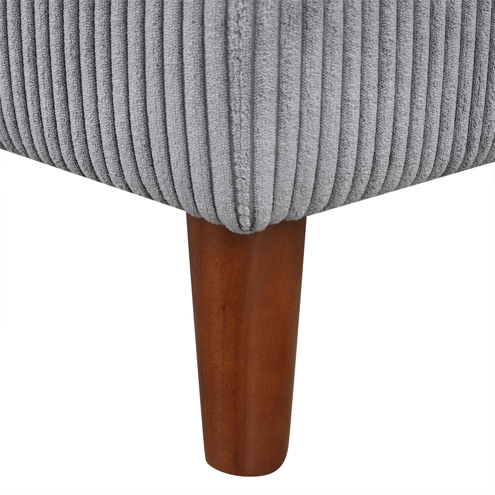 103'' U-shaped Sponge-filled Cushion Combination Sofa with Solid Wood Legs