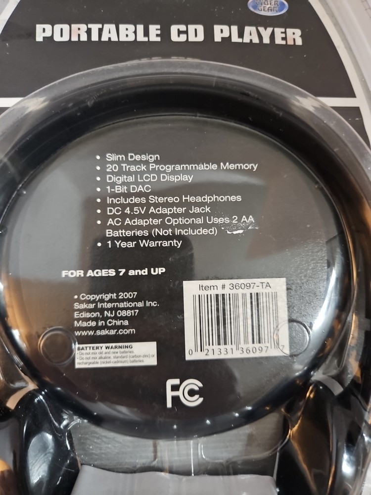 Portable cd player ,cyberGear.digital Display