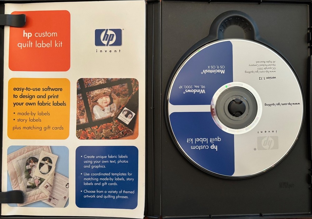 HP Custom Quilt Label Kit