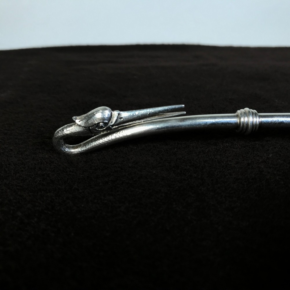 Figural Continental 800 Silver Spoon Stork Bird