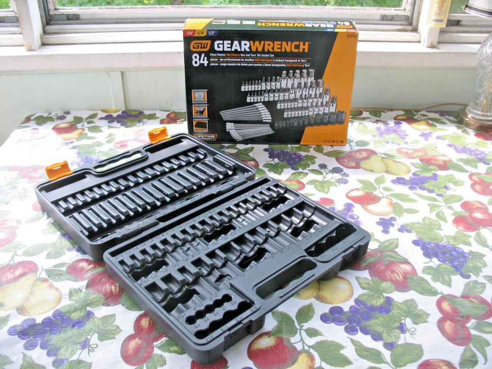 NEW EMPTY Gearwrench 84 pc Hex and Torx Bit Socket Case *EMPTY CASE* 80742