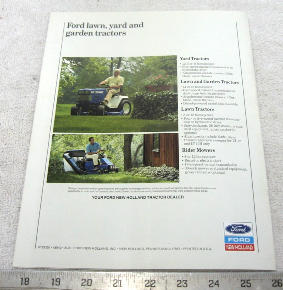 VINTAGE FORD VERSATILE TRACTOR BUYERS GUIDE 12.5 HP-470HP BROCHURE TW35 846 876
