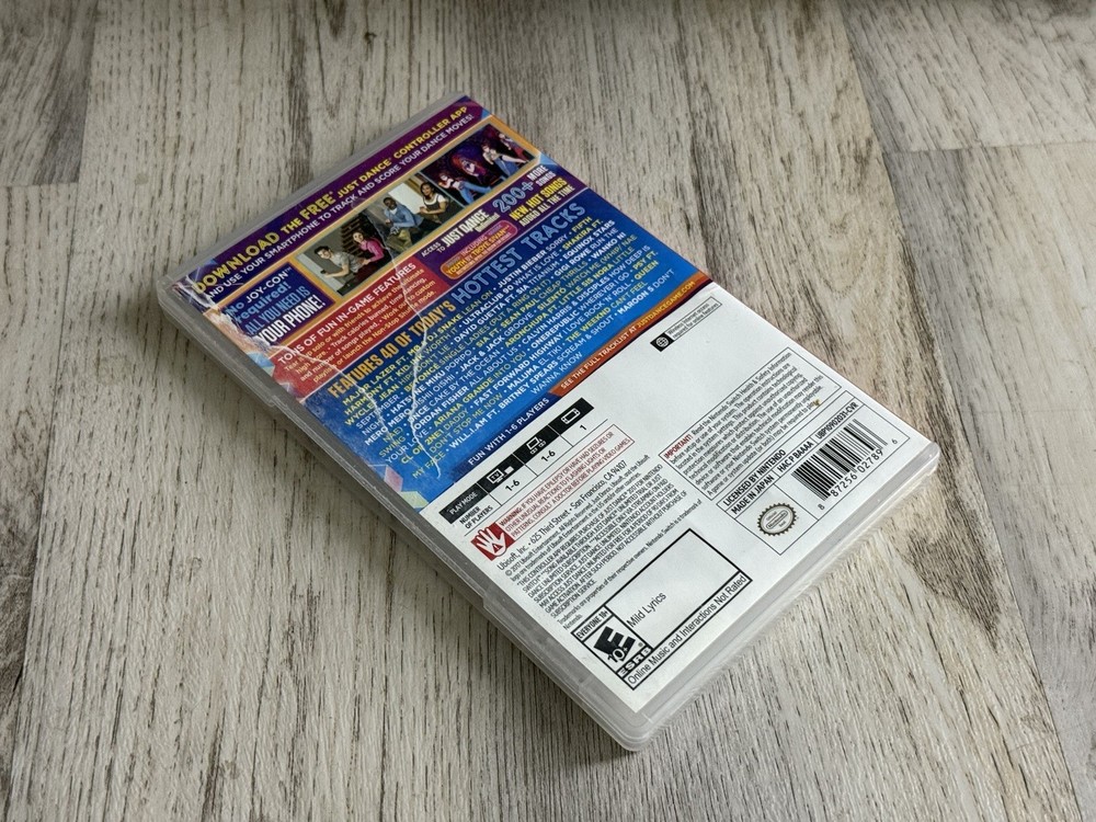 Just Dance 2017 - Nintendo Switch Game Case *NO GAME*