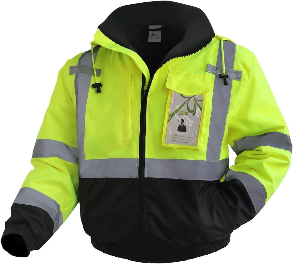 Class 3 High Vis Jacket XL, Waterproof Reflective Coat