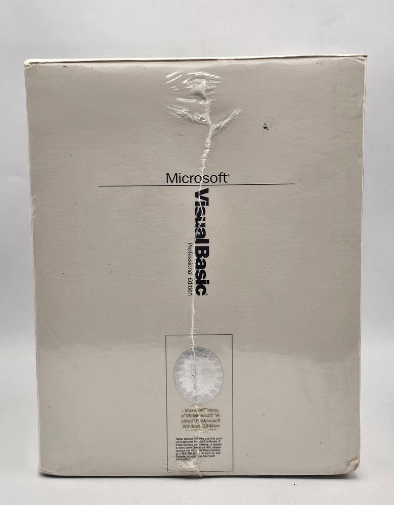 Microsoft Visual Basic 4.0 VB 4 Professional PRO Edition Windows 95+ PC SEALED