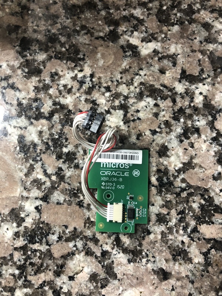 Micros Workstation 6 Series 625X CARD READER XBRJ36-B Assembly