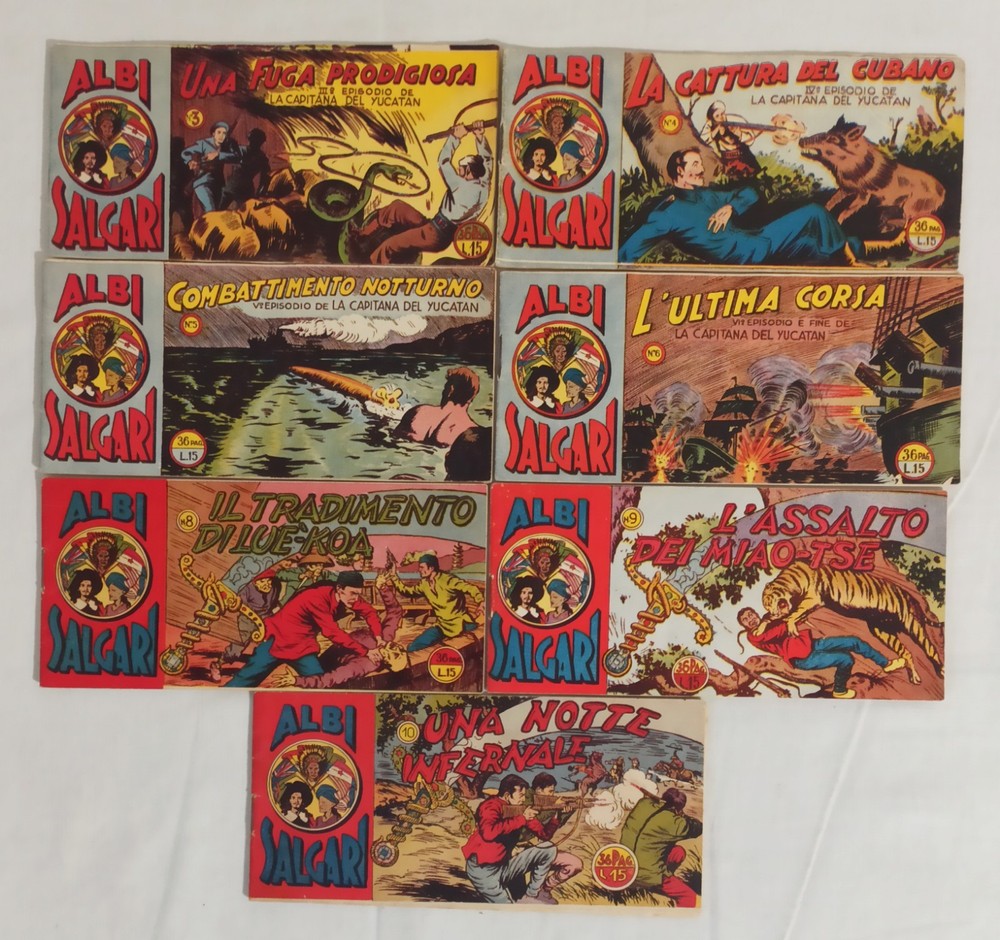 ALBI SALGARI strip 3/10-1 sequence Ed. E.G.L.A. 1949!!