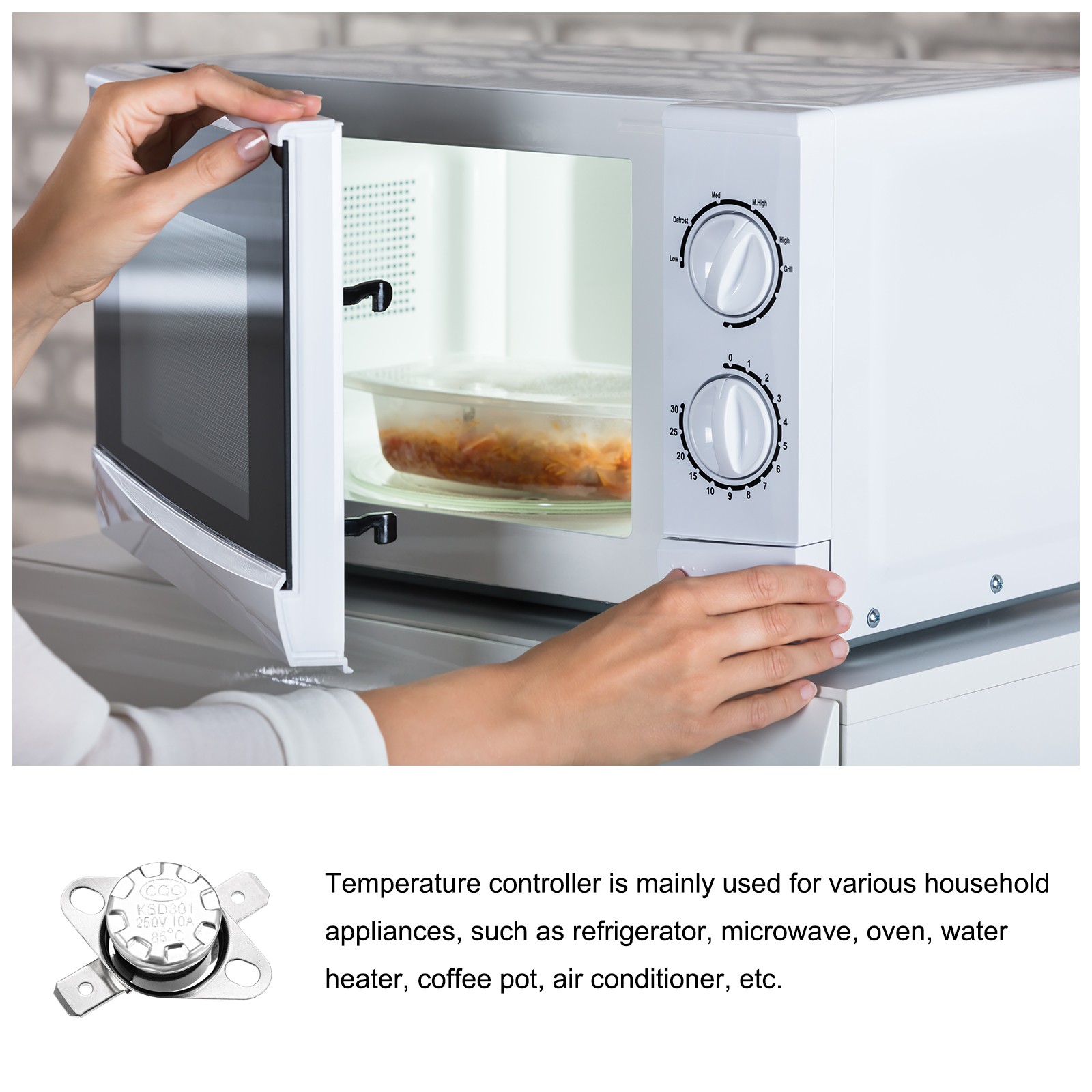 5 Pcs KSD301 Thermostat 85C NC Temperature Thermal Control Switch