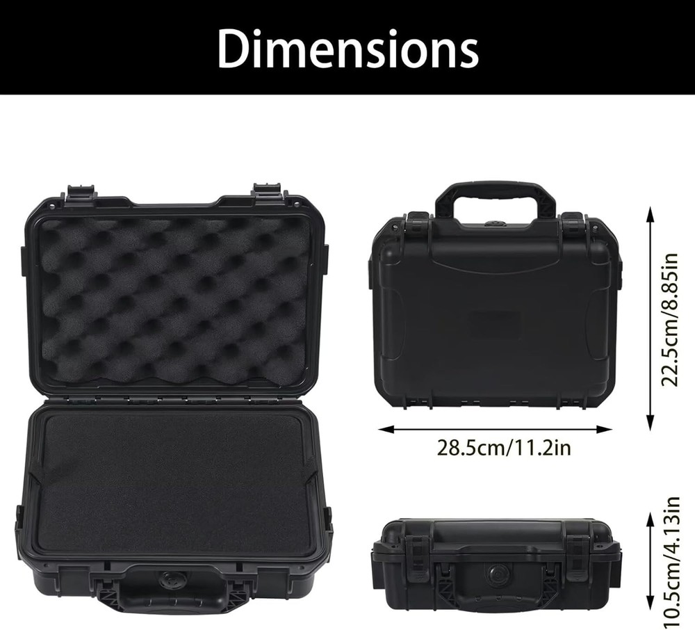 Hard storage Case for storing pistol & ammo - Lockable Storage Protection Box fo