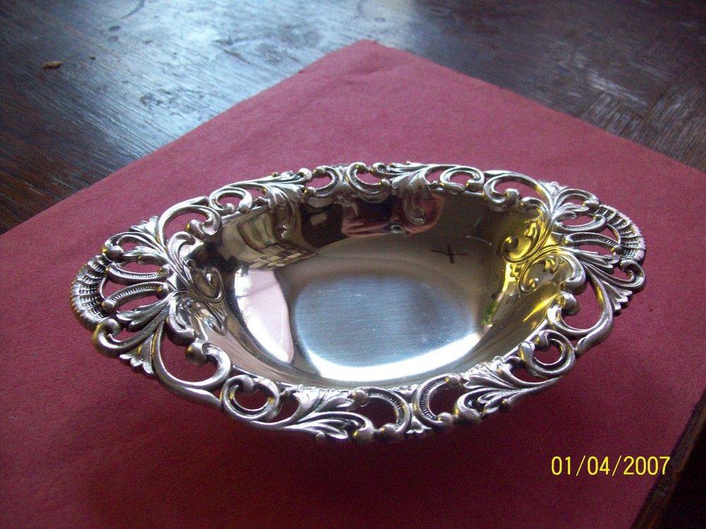 SILVERPLATE OVAL  DISH RAIMOND FROM JAPAN