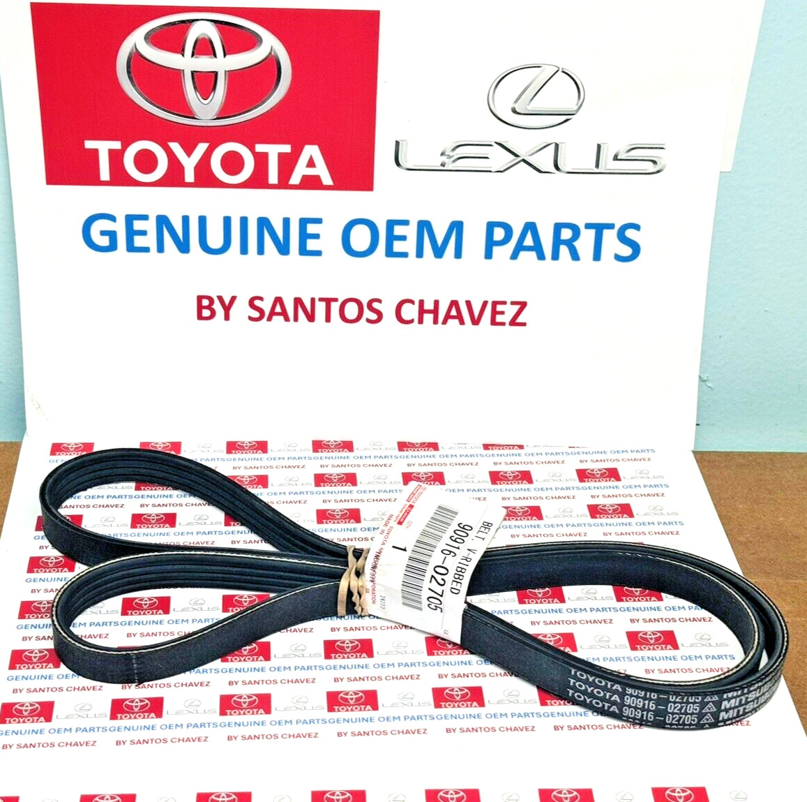 12-18 Toyota Yaris04-06 Scion xA,xB  Serpentine Belt GENUINE OEMPART 90916-02705