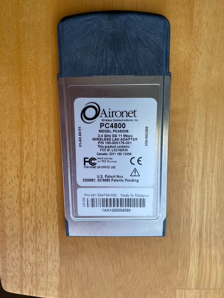 Cisco Aironet PC4800 Wireless LAN Adapter