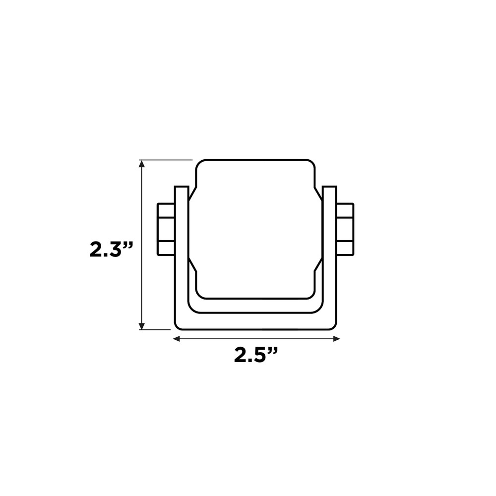 ALEKO Side Roller For Sliding Rolling Gate Black Guide With Bracket 2-inch