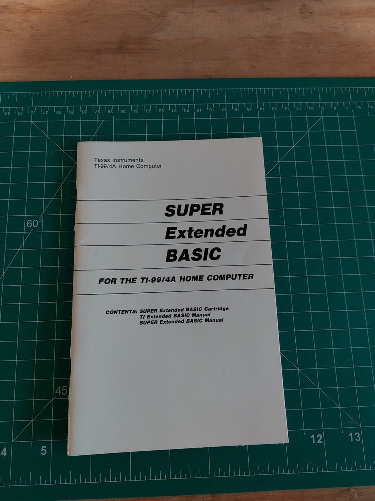 Super Extended Basic Solid State Cartridge + Manual ti-99/4a BDAK TPC