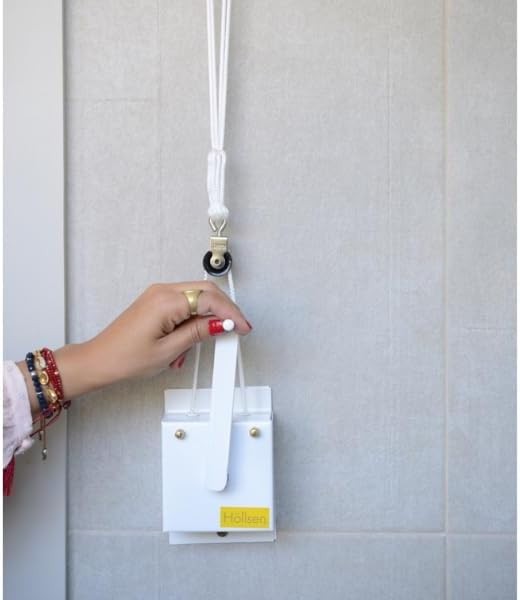 Ceiling Mounted Pulley Drying Rack – Compact Aluminum Clothesline with Mesh Shel