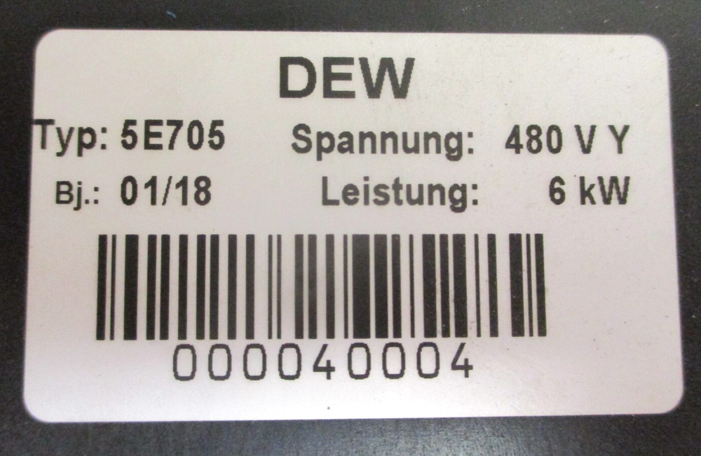 DEW , 5E705 , HEATING RODS , 18" LONG , w/ SEAL RING , SURPLUS