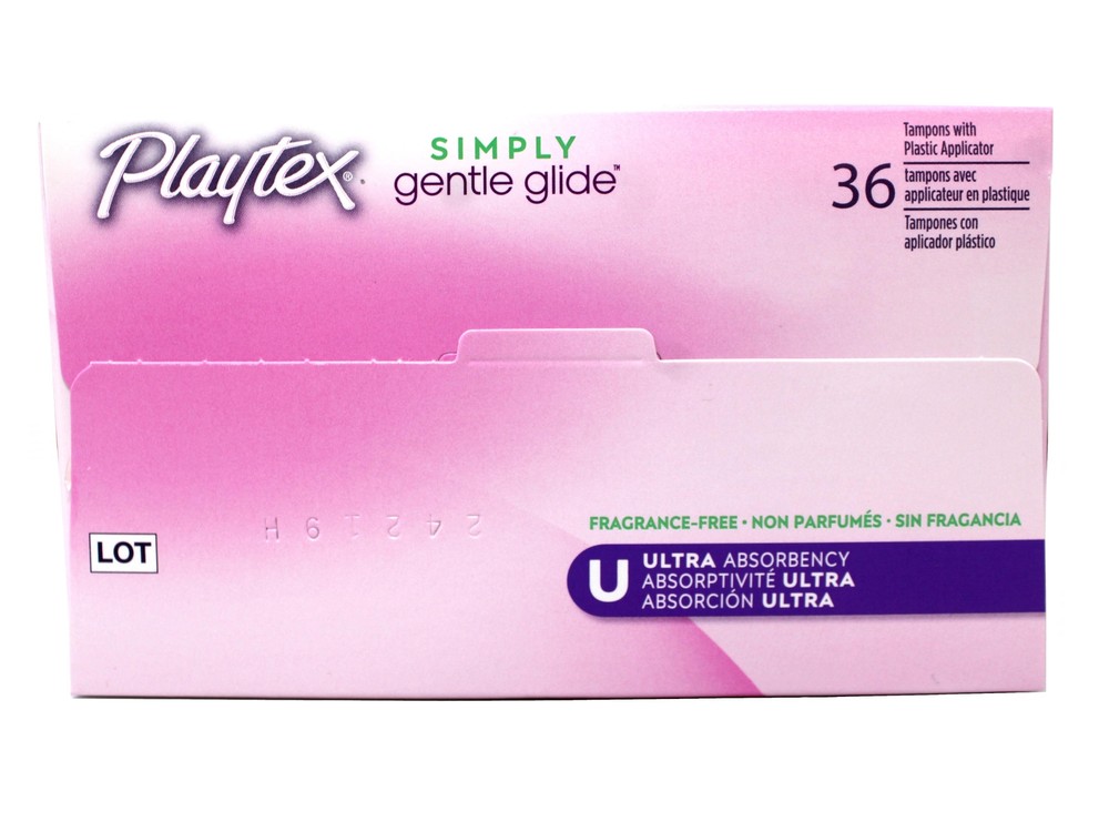 Playtex Gentle Glide Tampons Unscented Ultra Absorbency 36 Each - 5 Pack