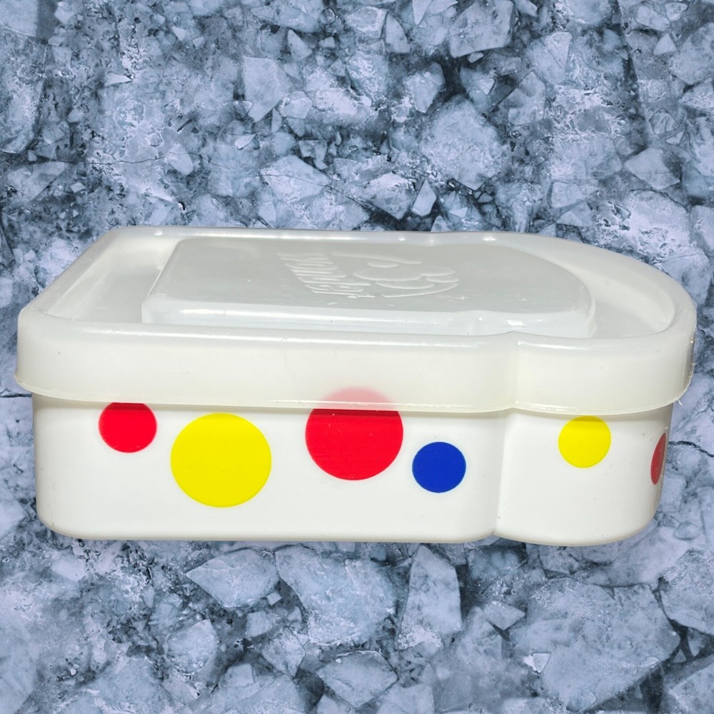 Wonder Bread Plastic Container Polka Dots Storage Sandwich Bread Holder 2006