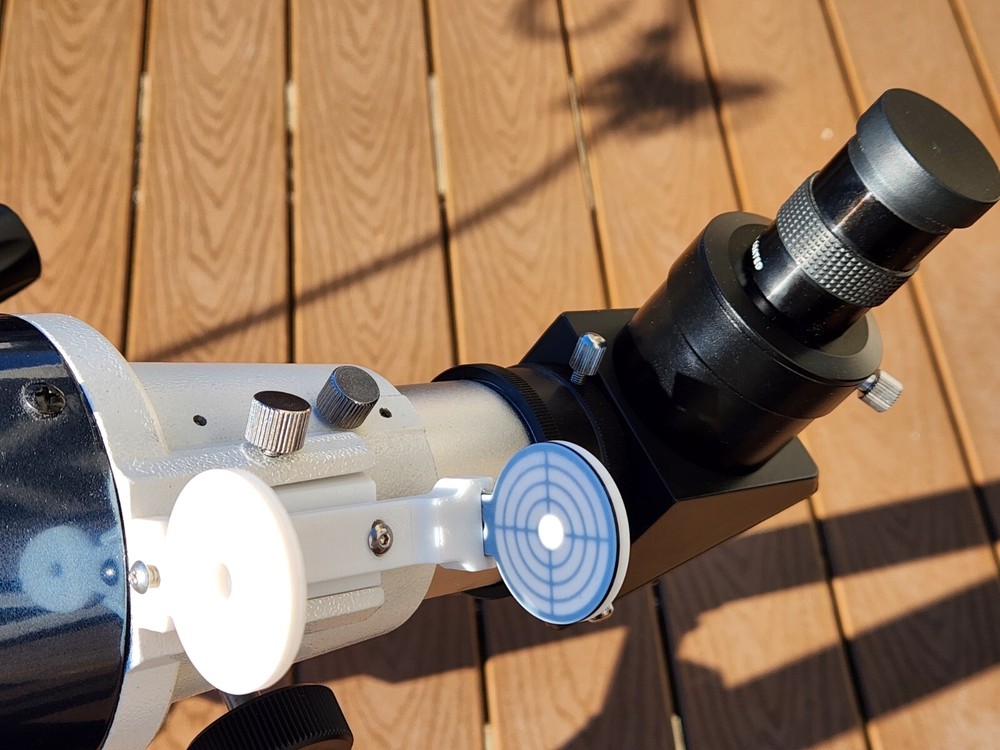 Solar Finder Scope for Telescopes (White) - Easiest to USE for Solar Eclipse