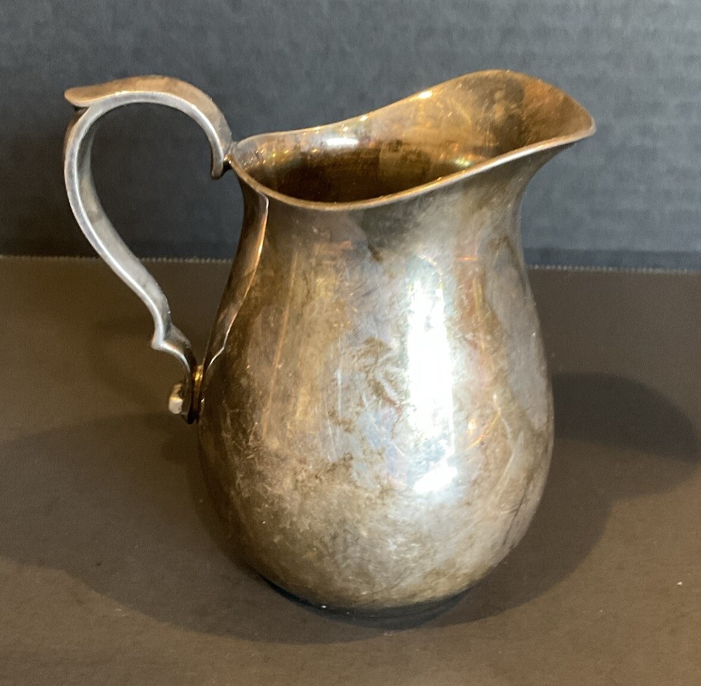Reed & Barton 966 Silverplate Pitcher Creamer 4.5" Original Label