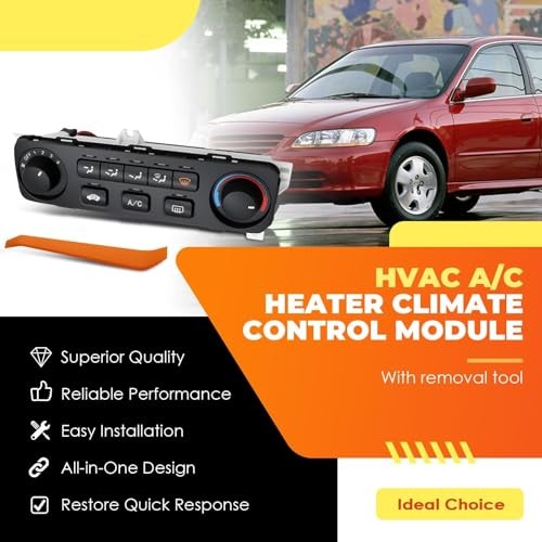 A/C Heater Climate Control Module Compatible with Accord 2001 2002 2.3L L4