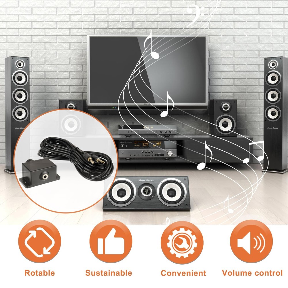 JAMHER Universal Car Amplifier Level Controller Car Audio Control Knob Sub Am...