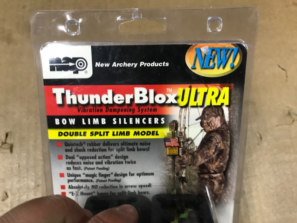 New NAP Thunder Blox Ultra Bow Limb Silencer Double Split Limb - Model 60-320