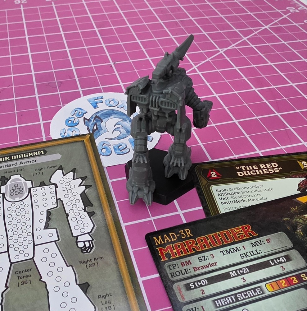 BattleTech GOTHIC - Marauder + Laminated Record Sheet and AS Cards - NEW!