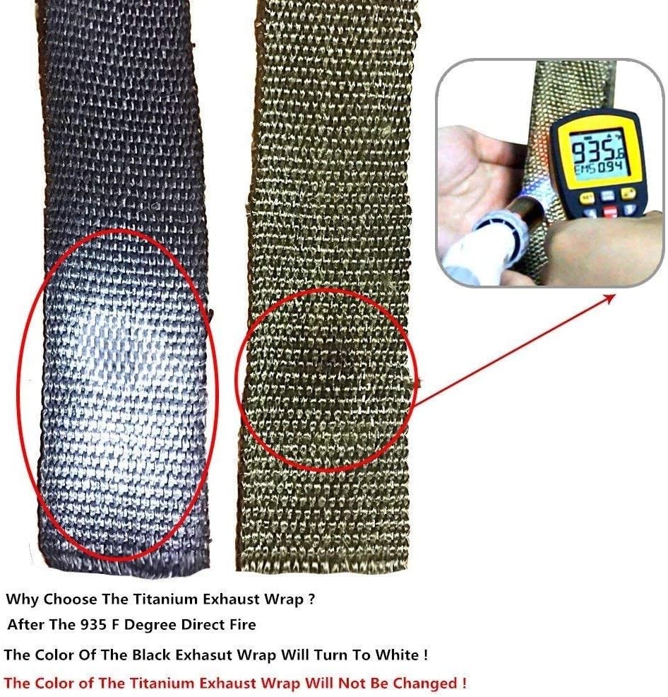 2" x 50' Titanium Exhaust Heat Wrap Roll