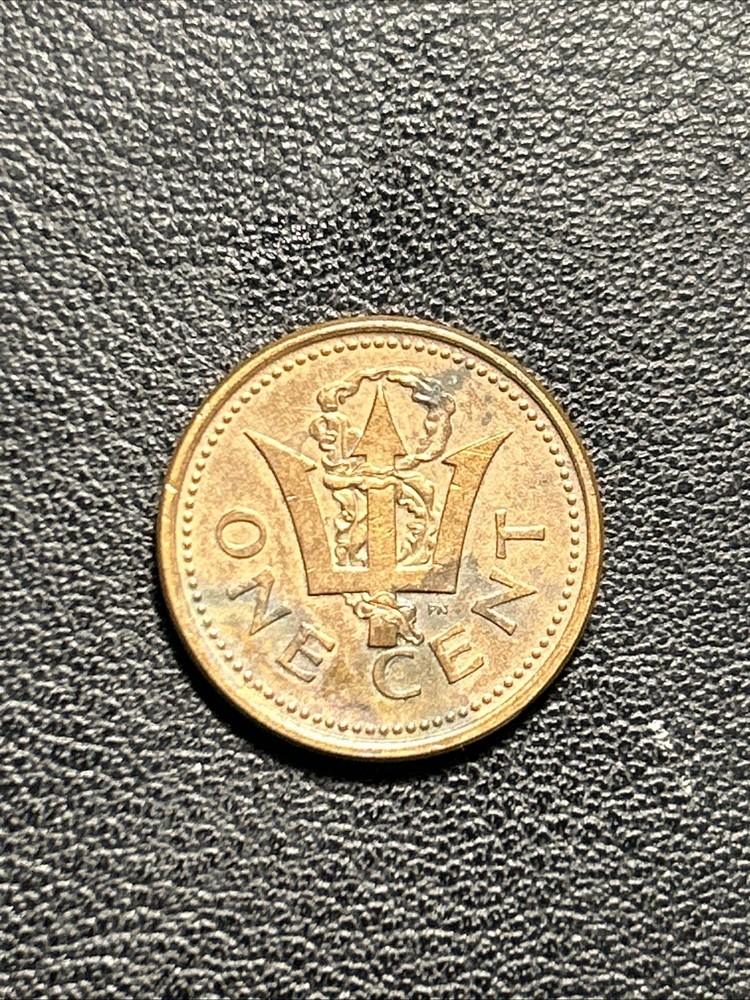Barbados 2002 1 Cent Trident Circulated One Cent