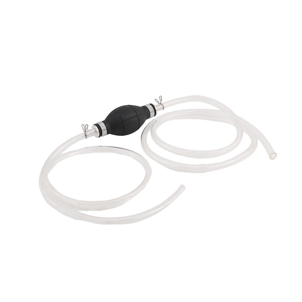 Portable Manual Fuel Transfer Pump with Metal Spring Clamps Efficient Flow
