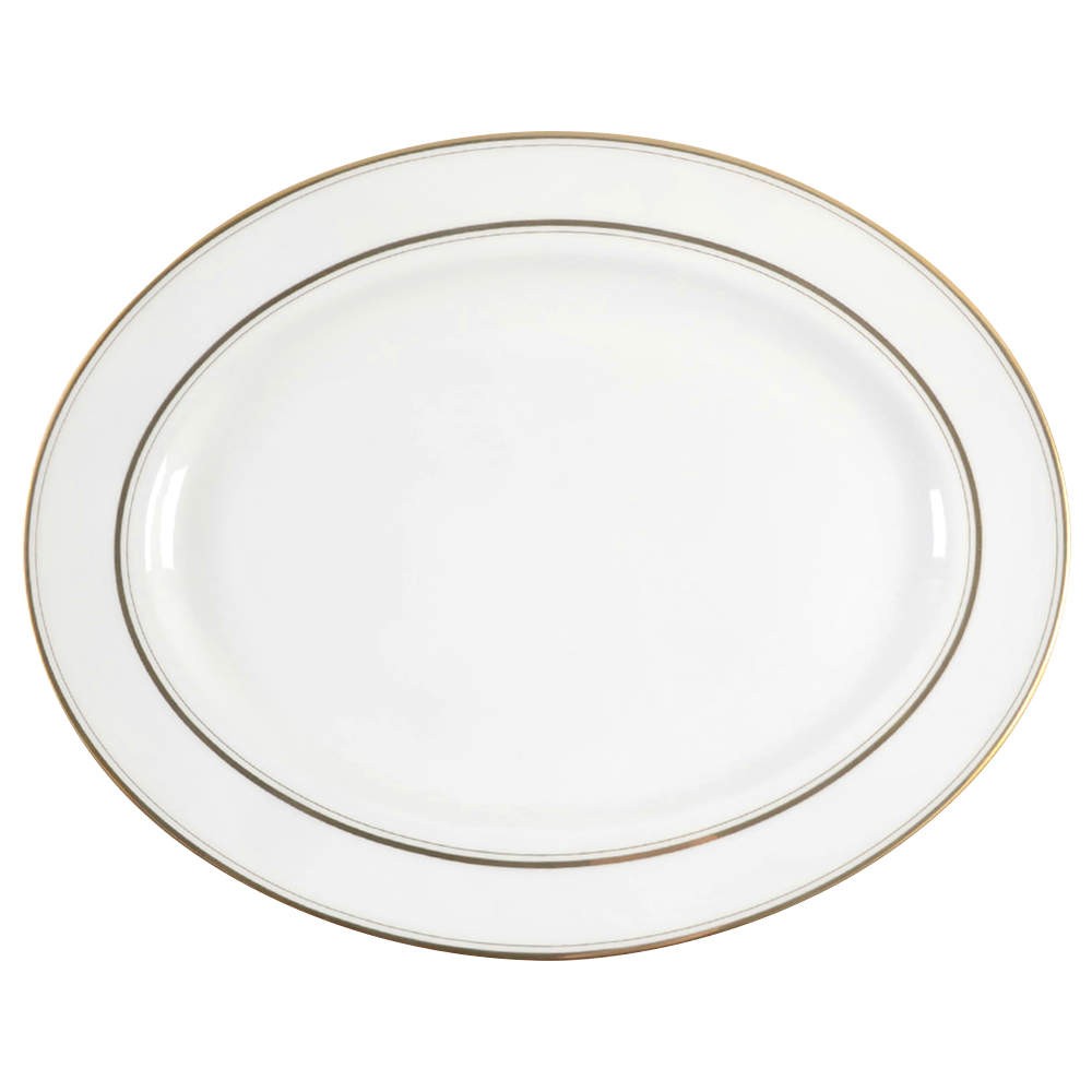 Lenox Library Lane Gold Oval Serving Platter 11498022