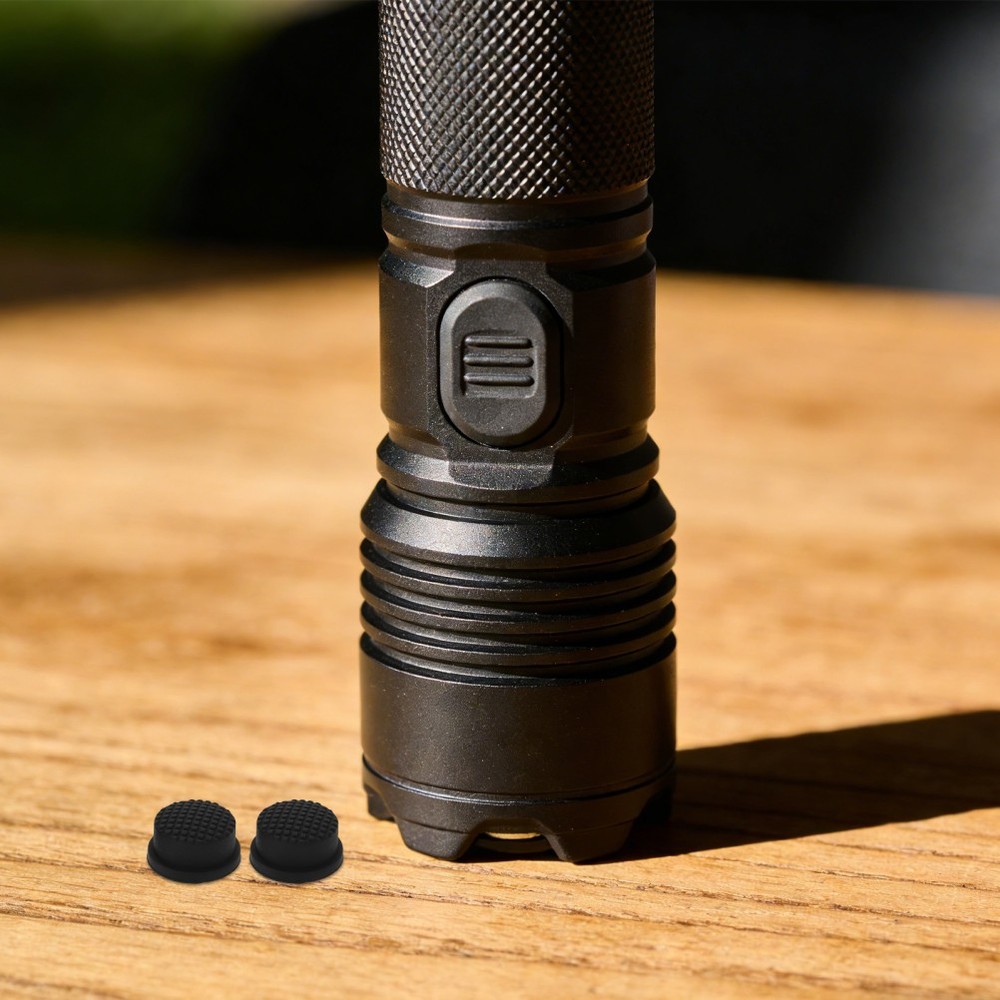 2 PCS Waterproof Rechargeable Flashlight Handheld Boot Button Cap