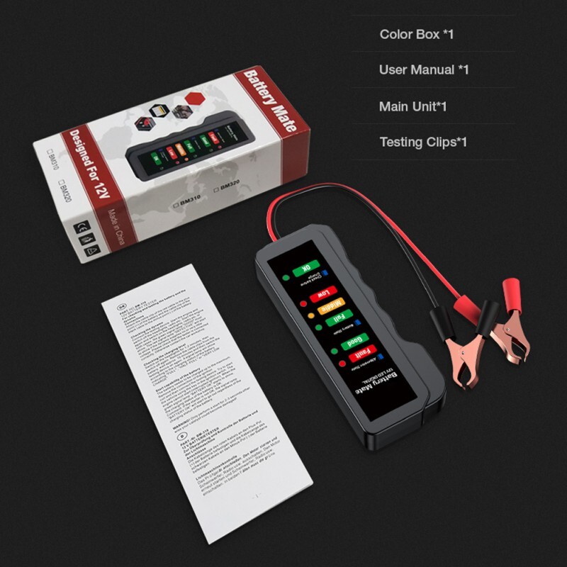 12V Car Battery Load Tester Charging System Alternator Analyzer Digital Analyzer
