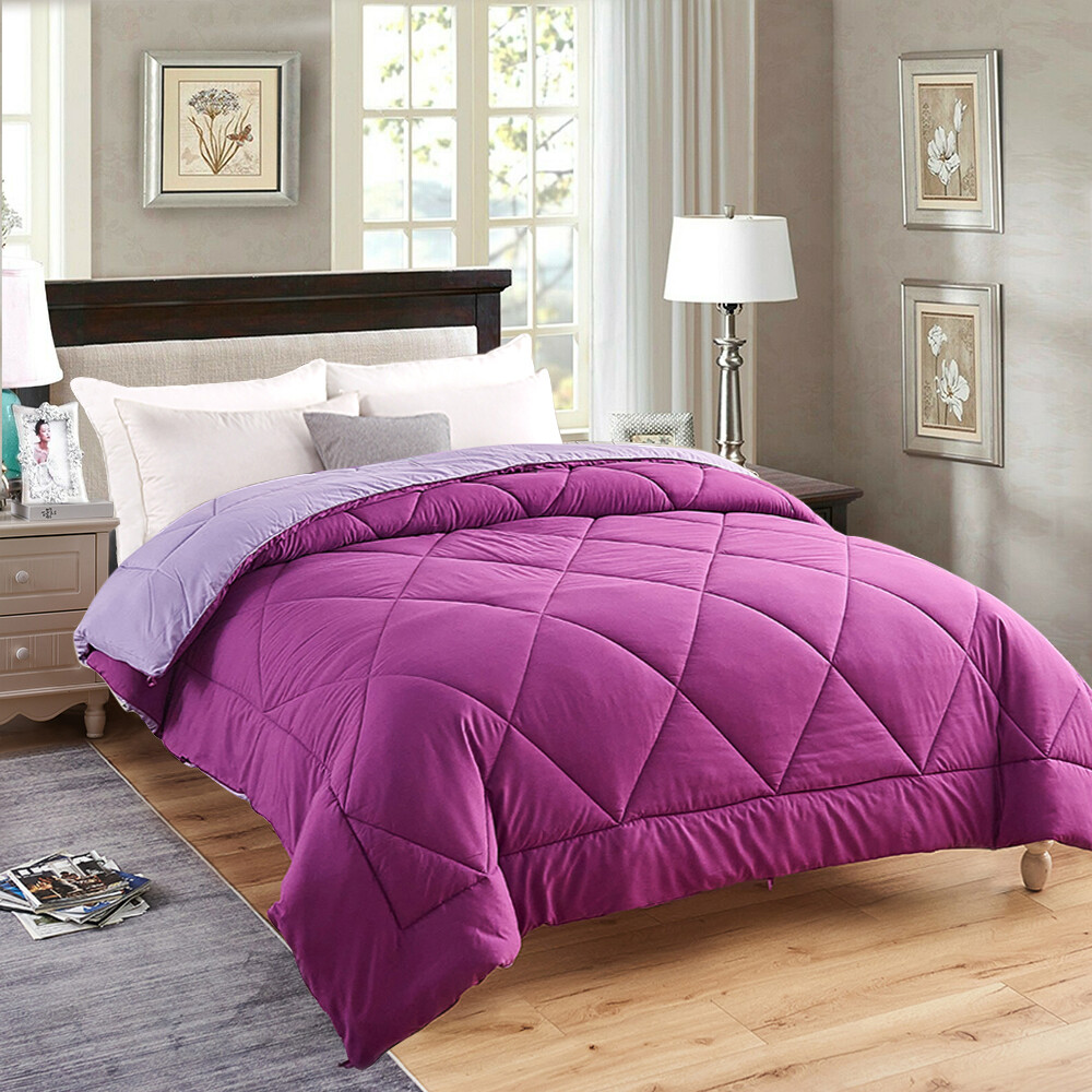 Premium Down Alternative Comforter All Season Reversible Comforter Ultra Soft