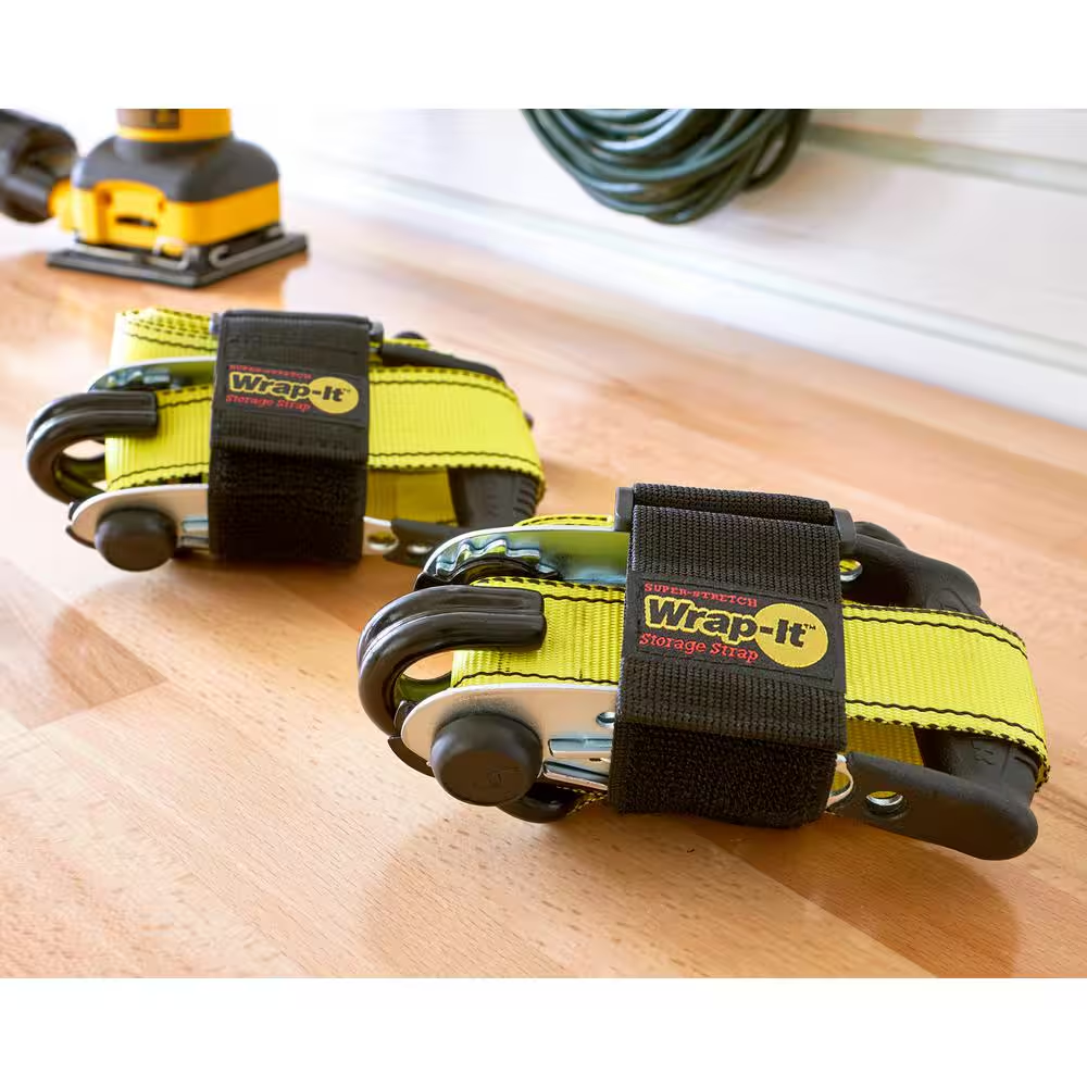 Super-Stretch Storage Strap Elastic All-Purpose Hook And Loop Cinch Strap In