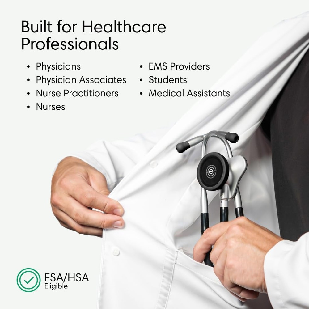 Silver CORE 500 Digital Stethoscope - Durable, Water-Resistant & -Cleared