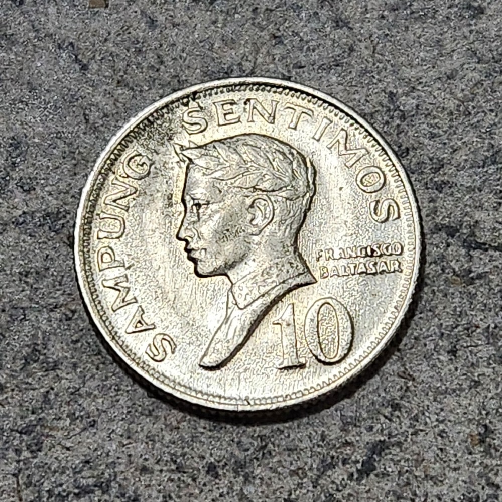 PHILIPPINES 🇵🇭 TEN (10) SENTIMOS COIN 1969