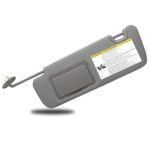 Driver Left Side Sun Visor Replacement Compatible with Toyota Gray(Left Driver)
