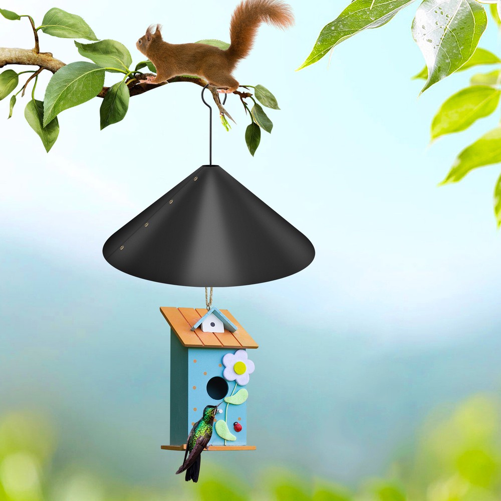 2pcs Around-wrap Squirrel Baffles 16'' Bird Feeder Squirrel Proof Baffle