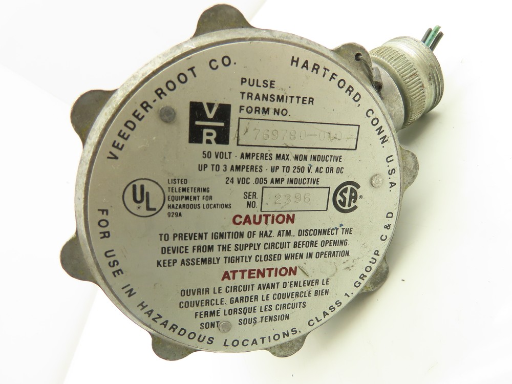 Veeder-Root 769780-010 Pulse Transmitter for Flow Meter w/Mounting Bracket