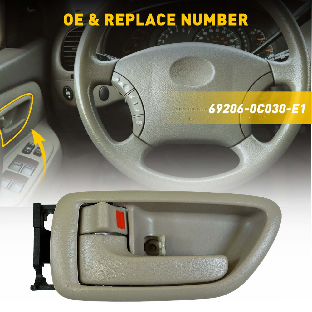 Inside Left Driver Door Handle for Sequoia 01-07 04-06 Tundra Crew Cab EOA