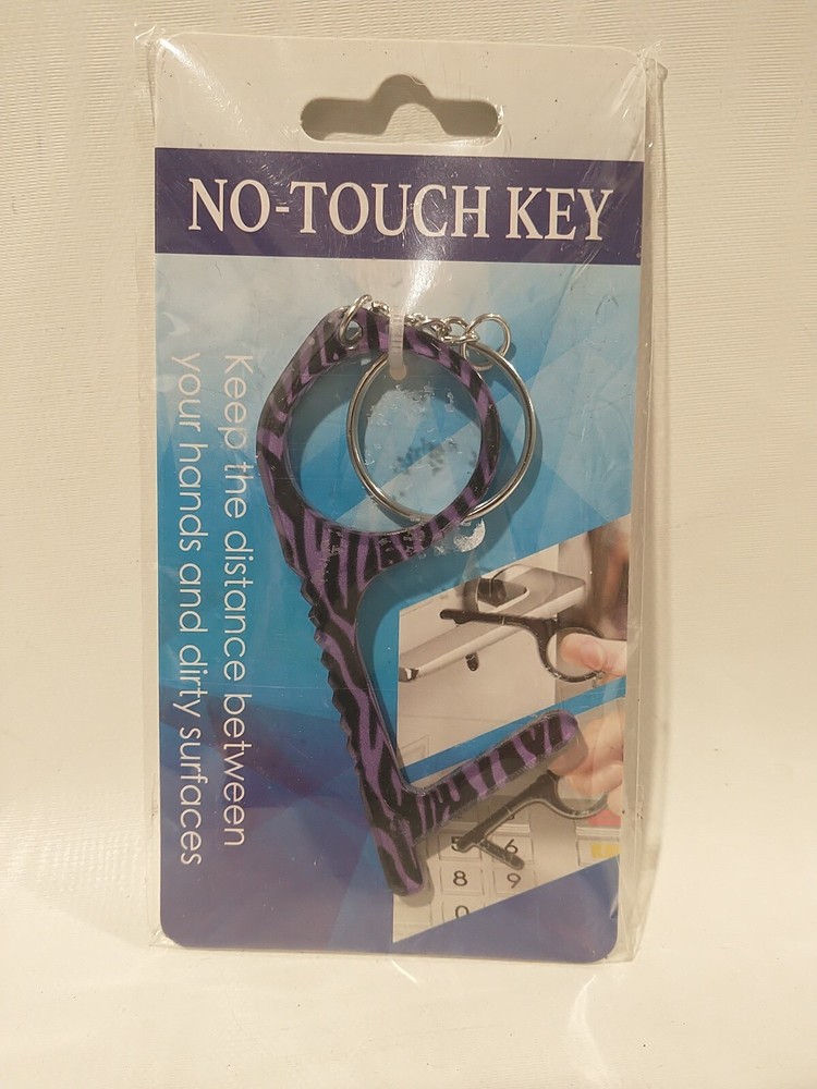 No Touch Key Antimicrobial Door keyboard Safe Hook Key chain Tool Avoid Germs
