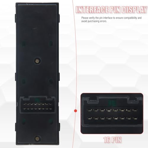 93570-3W300WK Master Power Window Switch Driver Side Compatible with AUTO