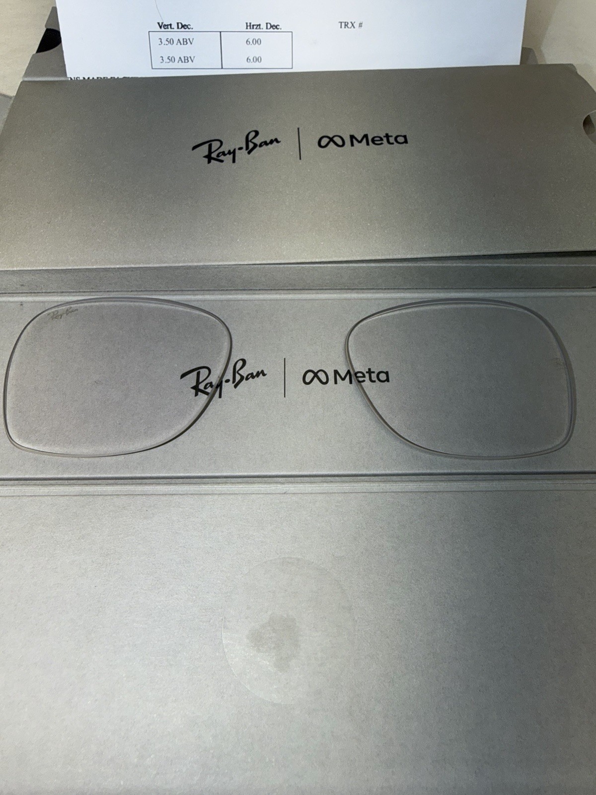 Authentic Ray Ban Meta RW4008 53mm Transitions Amethyst Lenses Purple RX 0.00