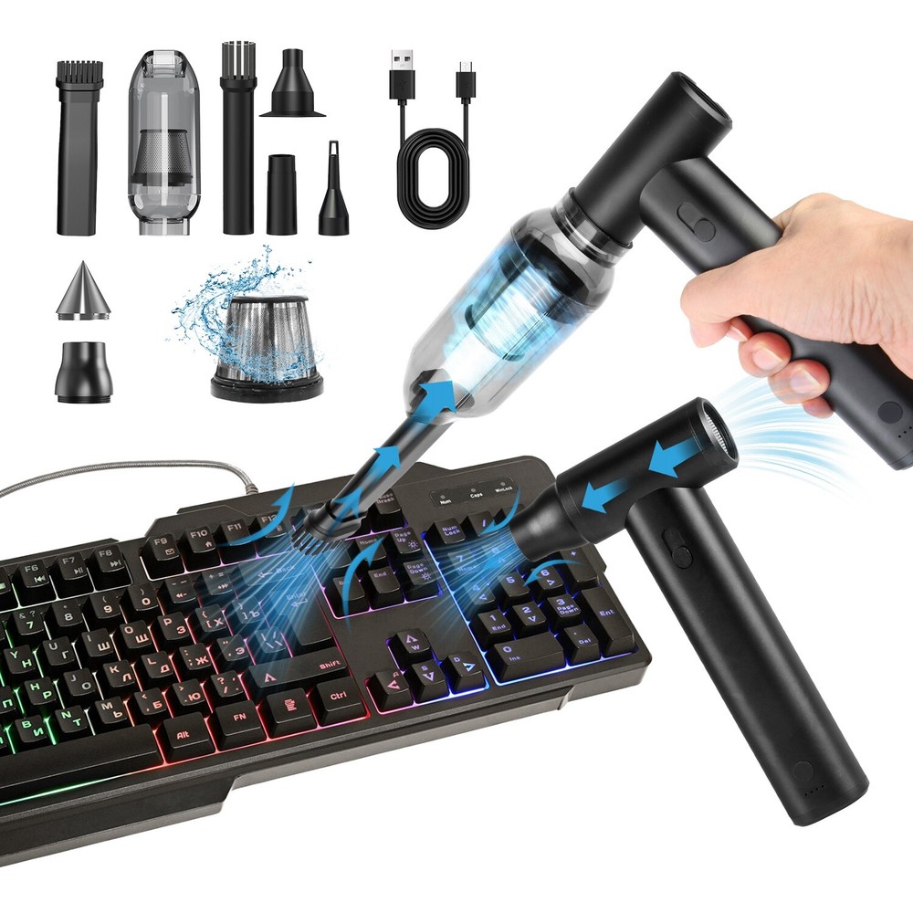 Compressed Air Duster Air Blower-Powerful Electric Duster Cleaner for Computer