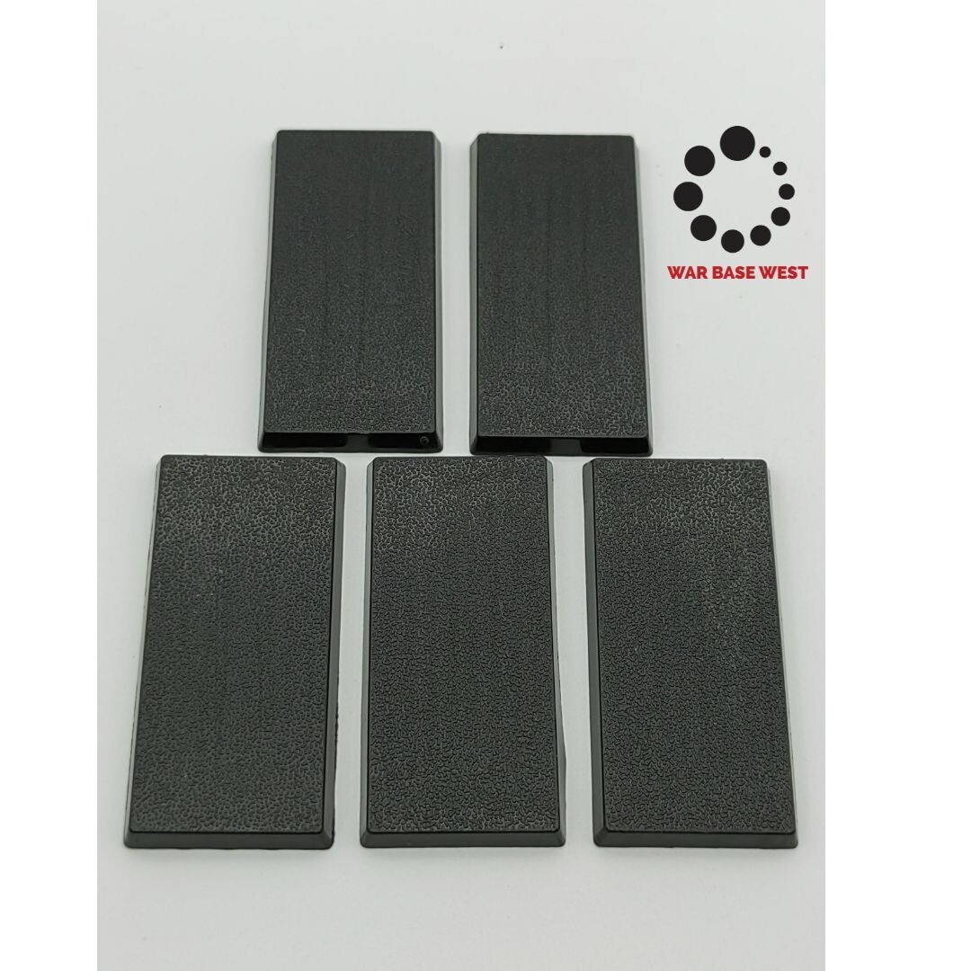 Lot Of 5 25mm X 50mm Rectangular Calvary Bases Used For Warhammer Fantasy