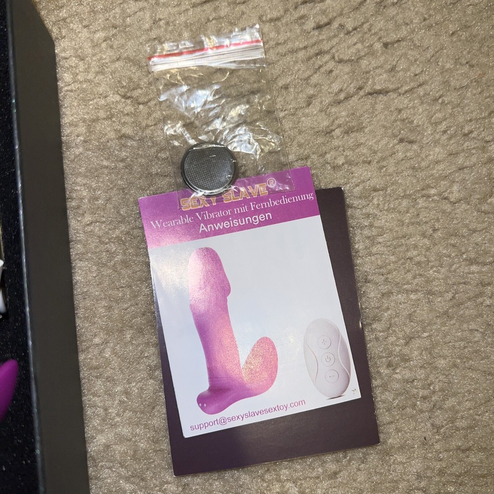 Sexy Slave Wireless Remote Wearable Vibrator Opened Box
