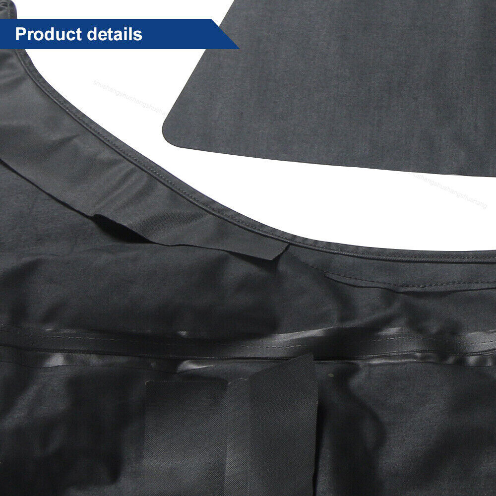 Fits 1994-2001 2002 Chevrolet Camaro BLK Convertible Soft Top Plastic Window