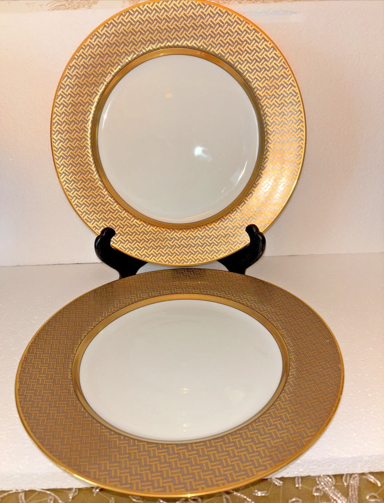 2 Fitz & Floyd Damascene II Dinner Plate